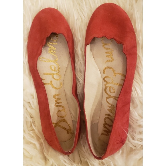 Sam Edelman Shoes - Sam Edelman Alaine Suede Scalloped Flats